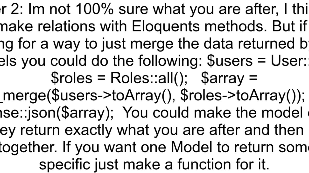 Laravel Eloquent and combing data to send to View