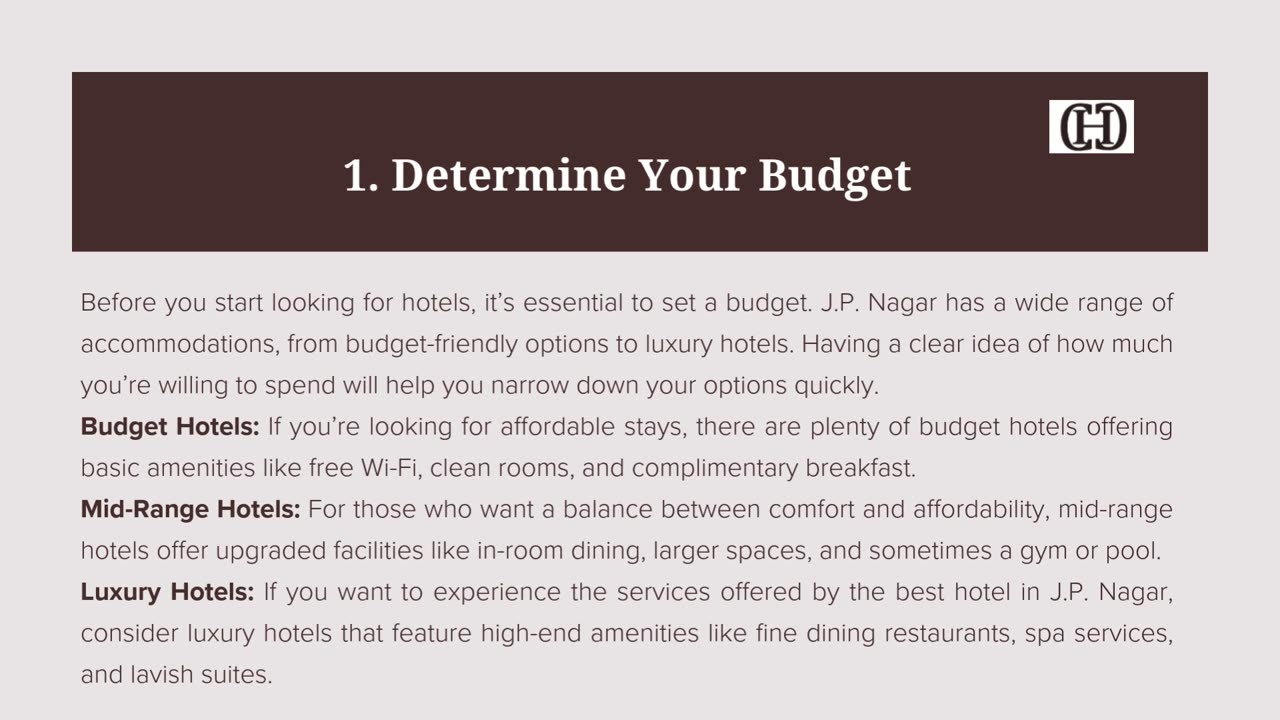 Quick Tips for Finding the Best Hotel in J.P. Nagar