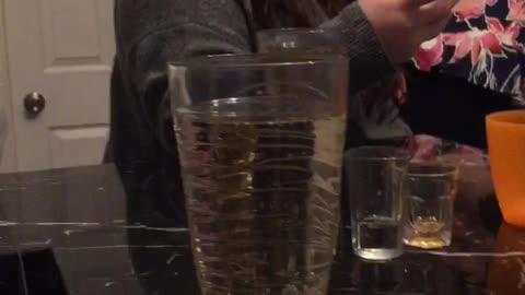 She trying to take her first selfie