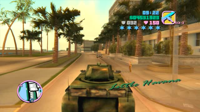 Grand Theft Auto Vice City: Driving the Tank