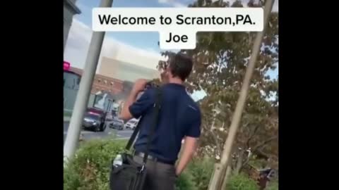 SCRANTON, PA GIVES THE ILLEGITIMATE POTUS THE *UCK YOU HE DESERVES!