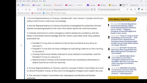 Liz Cheney Referred For Criminal Investigation