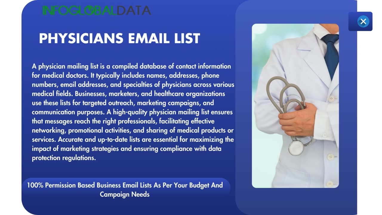 Physicians Email List: What It Is and Why You Should Customize It