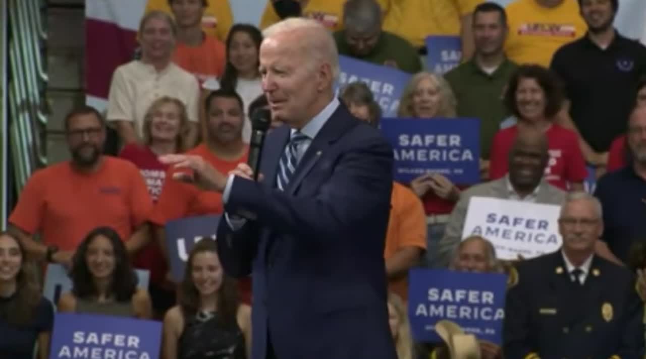 Biden: "How are you baby? How old are you? ... Almost double figures!"