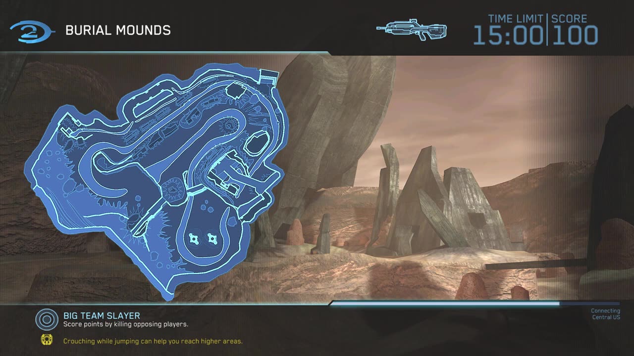 Halo 2 Classic Big Team - Big Team Slayer on Burial Mounds Multiplayer Gameplay