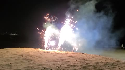 Firecrackers at the beach