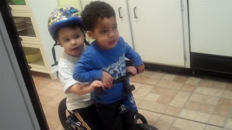 Kids playdate turns into toddler road trip