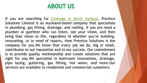 If you are searching for Drainage in North Harbour