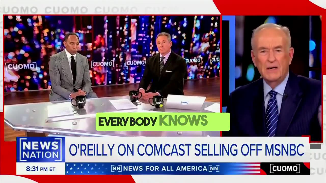 "Bill O'Reilly Claims Comcast Plans to Cut MSNBC Over 'Hateful Rhetoric' Impacting NBC's Ratings"