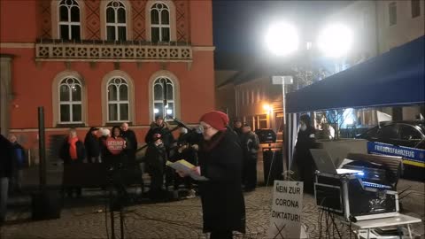 Redebeitrag PETRA GÖPFERT - KAMENZ, Markt, KUNDGEBUNG, 11 03 2022