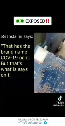 HTVL12 - Cov-19 on circuit board 5G Tower installer