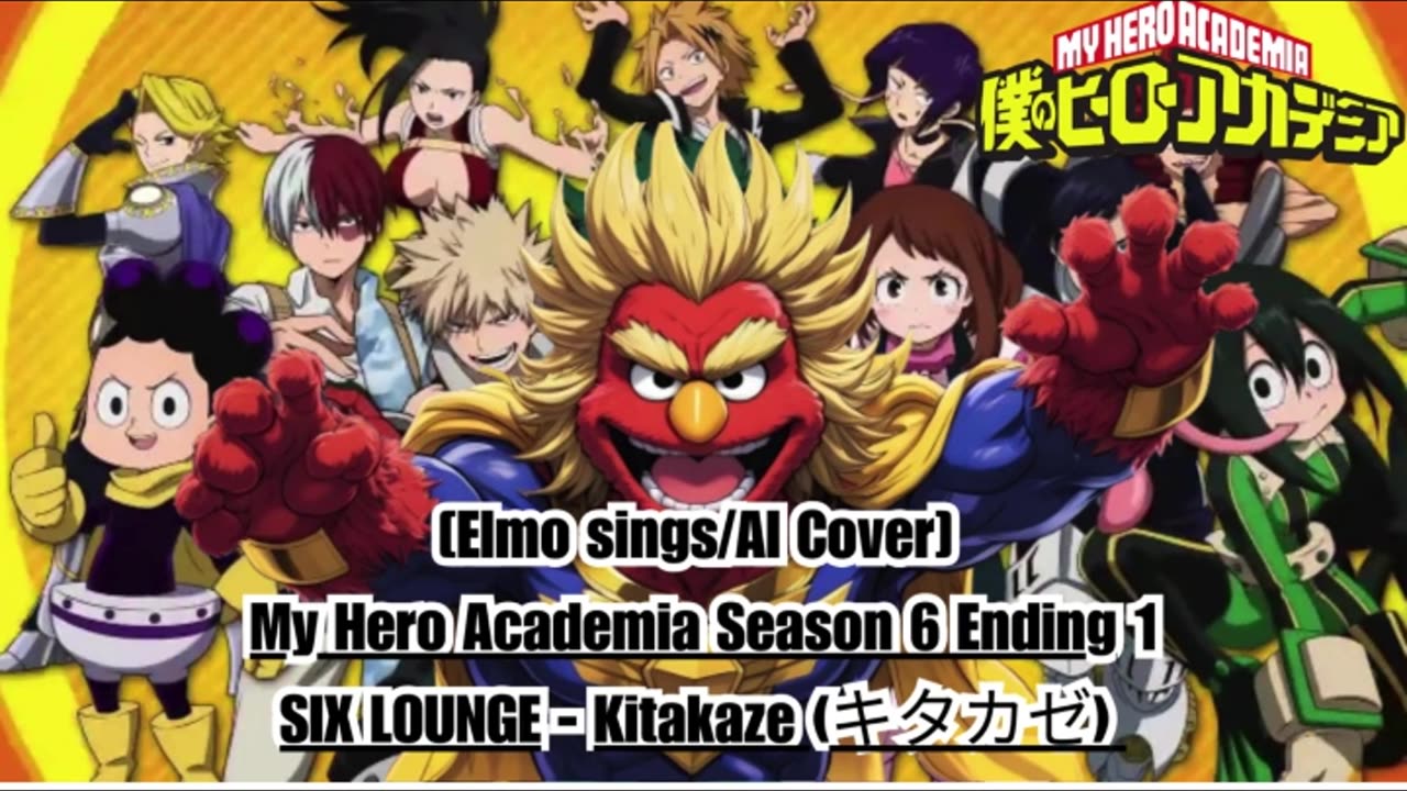 [Donald Duck sings/AI Cover] My Hero Academia Season 6 Ending 1 SIX LOUNGE - Kitakaze "キタカゼ"