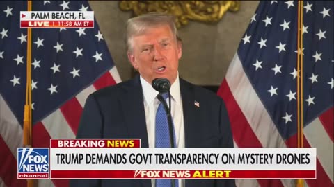 Trump Warns Americans: 'Our Military Knows Where' Mysterious Drones 'Took Off From'