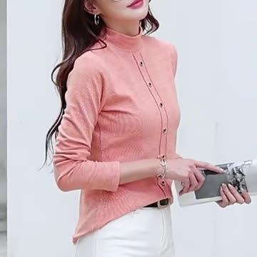 New 2024 T-Shirt Women Winter Long Sleeve