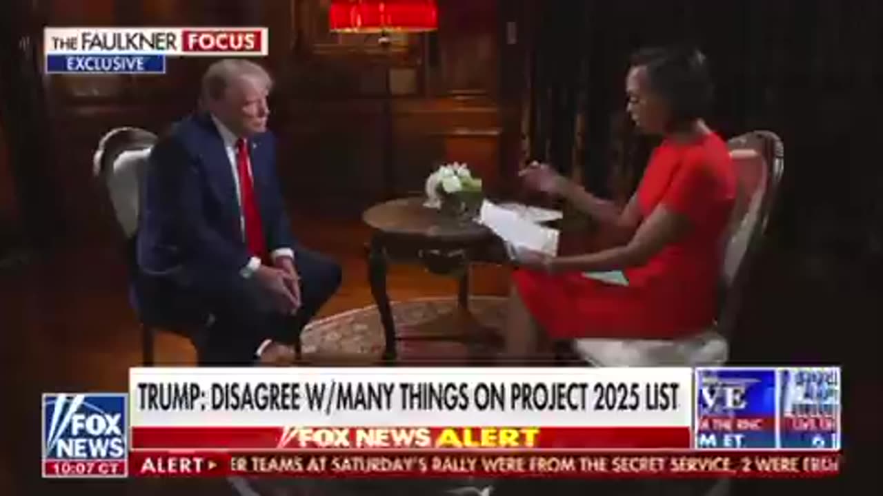 Harris Faulkner‘s interview with President Trump before PA rally
