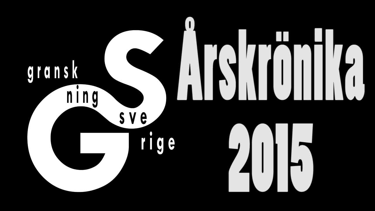 Årskrönika 2015 - Granskning Sverige