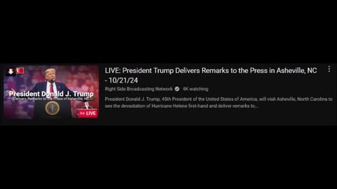 LIVE: President Trump Delivers Remarks to the Press in Asheville, NC - 10/21/24