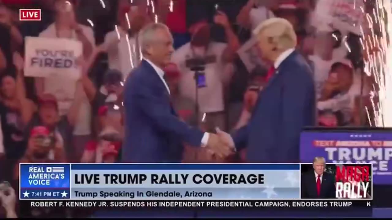 RFK, Jr. Gets Hero's Welcome At Trump's Arizona Rally (VIDEO)