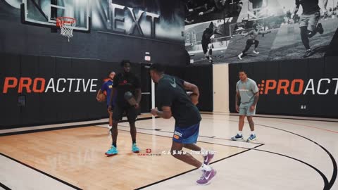 After the dribble, connect the shooting footwork practice