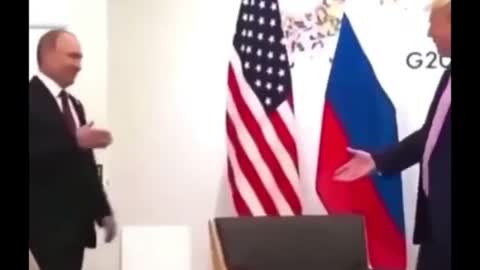 Trump incredible hand shaking with Putin