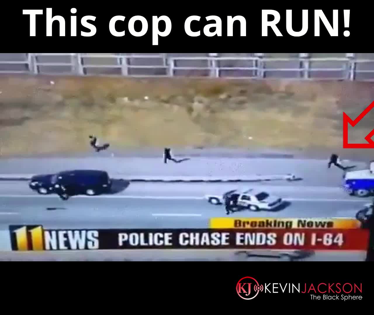 This cop can run