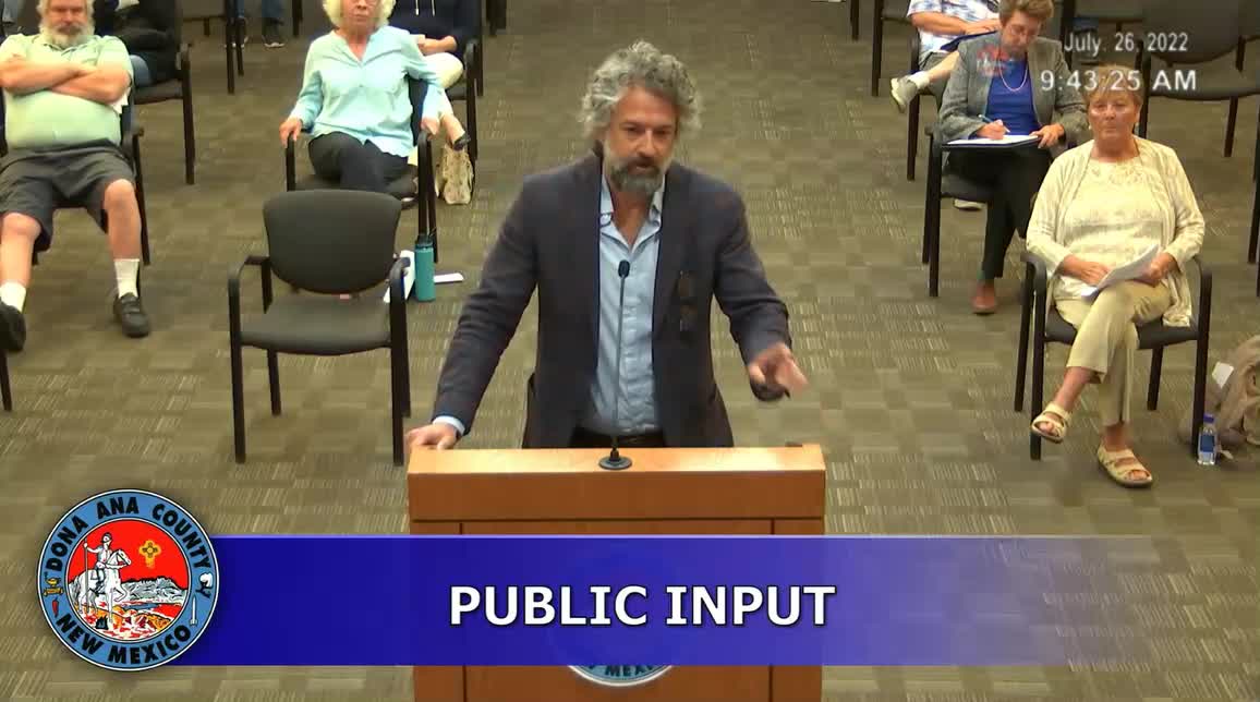 Professor Clements Standing in the Gap - County Commission Meeting Public Comment