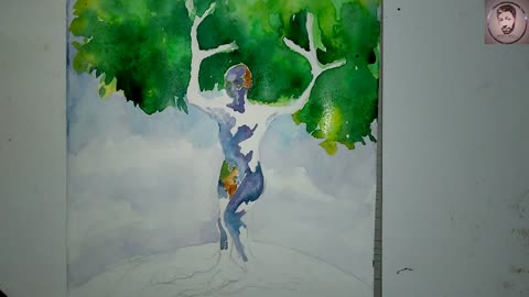 Mother earth painting (save trees and save earth)