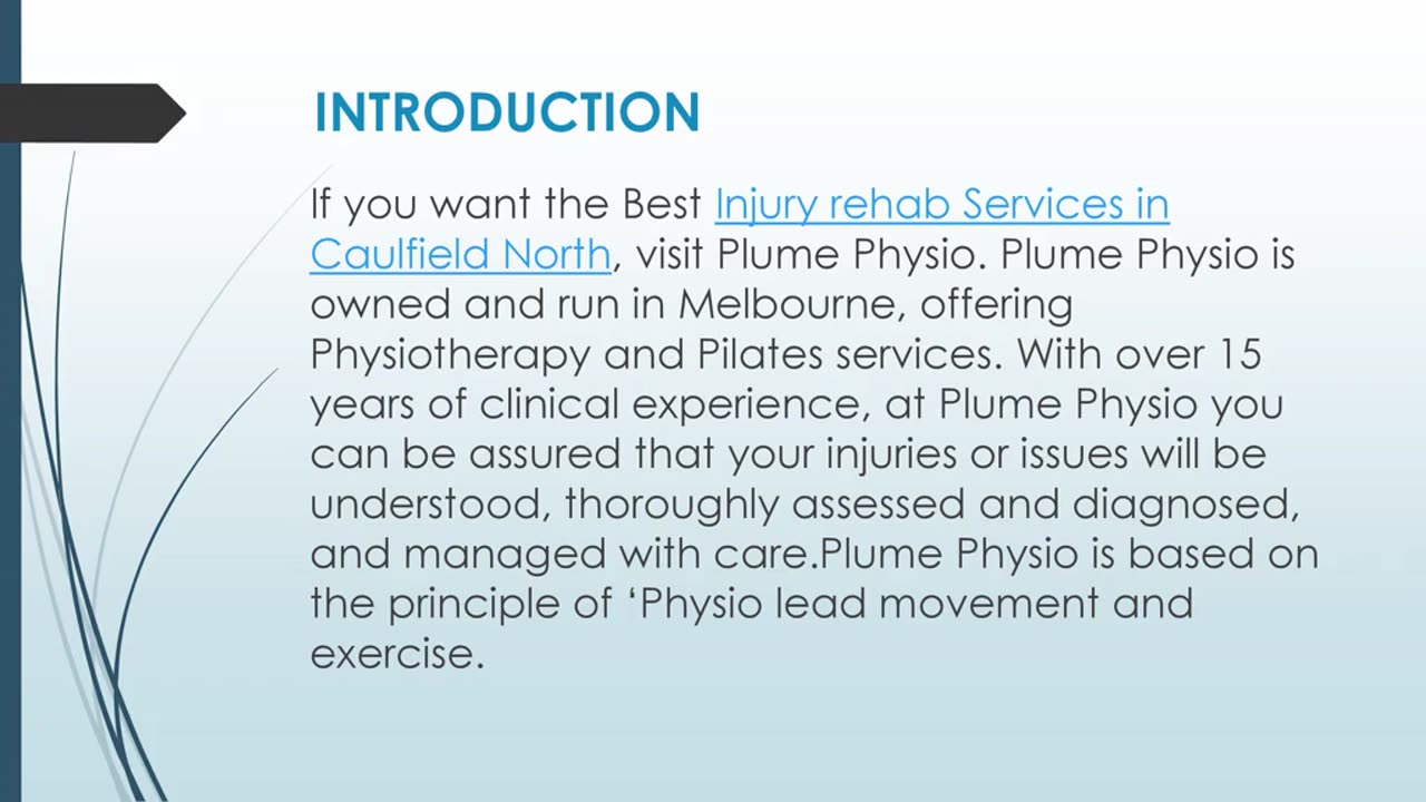 Best Injury rehab Services in Caulfield North