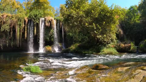 Nature mountain rivers village