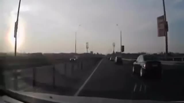 Incredible ninja escapes from being seriously injured by hitting BMW