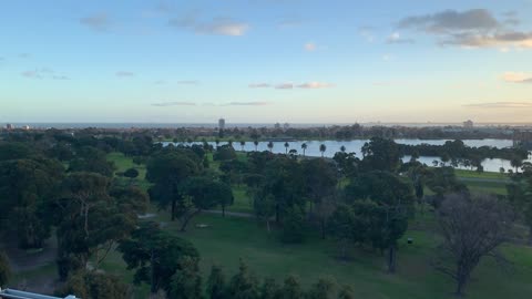 Melbourne Olympic parks view