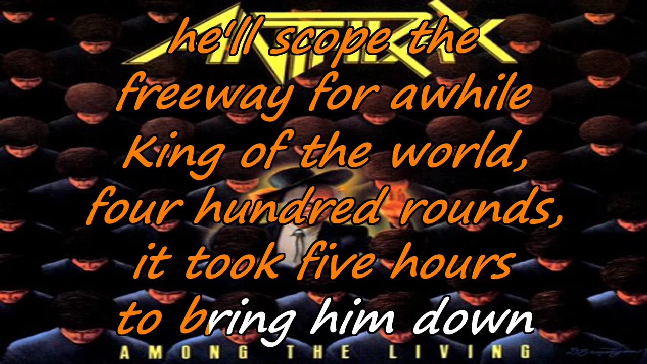 Anthrax - A Skeleton In the Closet {karaoke the freeway for awhile}
