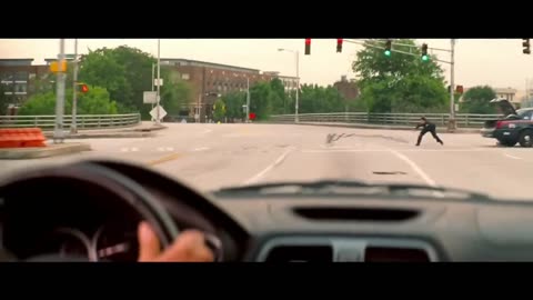 Baby driver movie car chasing scene