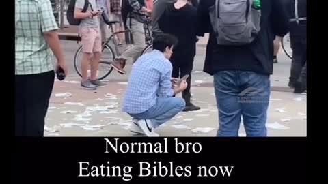 “They live,” they eating Bibles now.