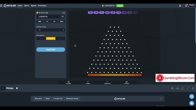 Bitsler Plinko Review