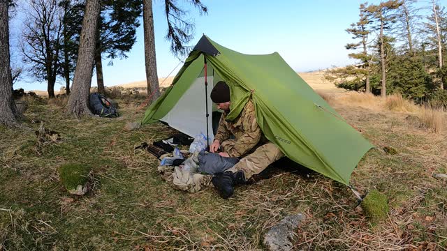 Clearing down . Wildcamping Dartmoor speedlapse