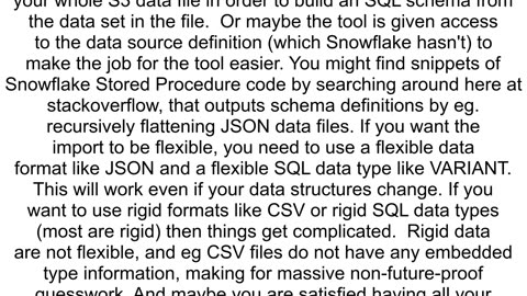 COPY into Snowflake table without defining the table schema