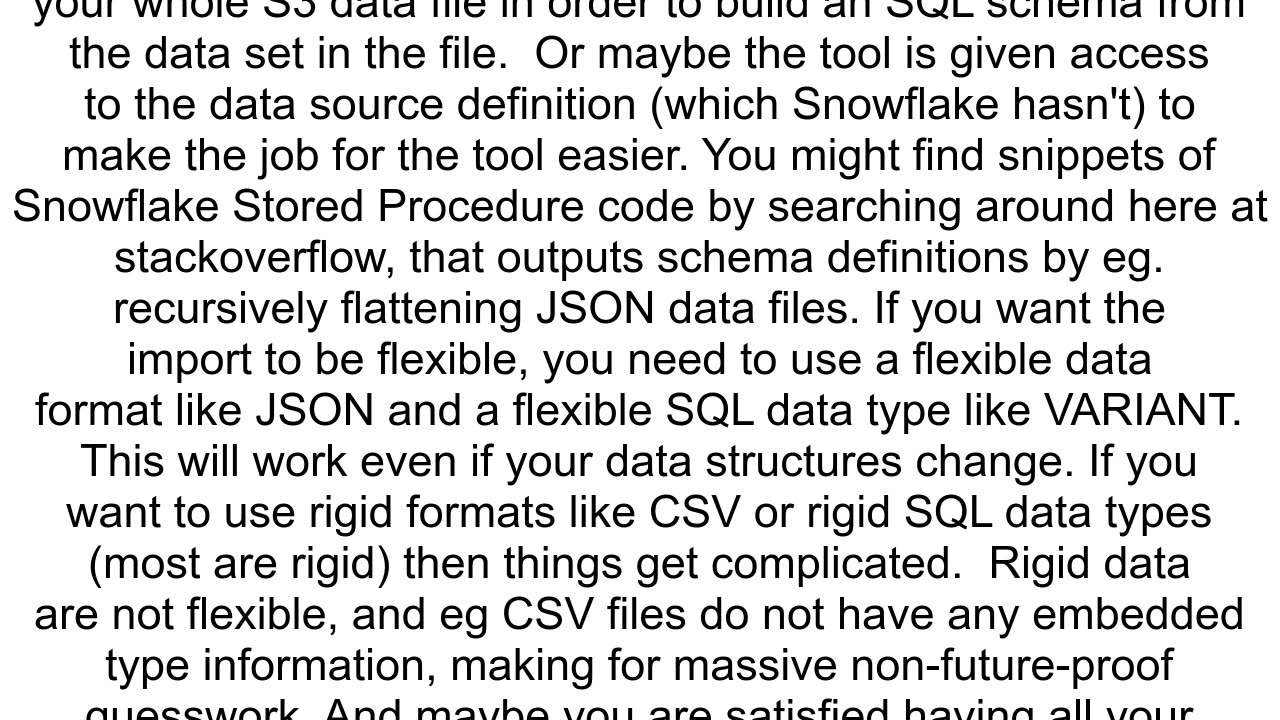 COPY into Snowflake table without defining the table schema