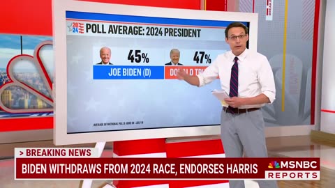 Watch Steve Kornacki breaks down Kamala Harris' starting point in polls as race reboots