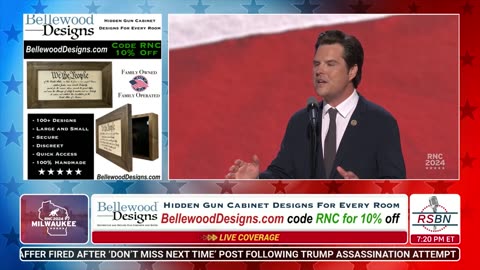 RNC 2024: Rep. Matt Gaetz Speaks at 2024 RNC in Milwaukee, WI