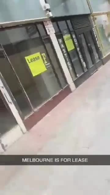 ECONOMY CRASHING IN MELBOURNE