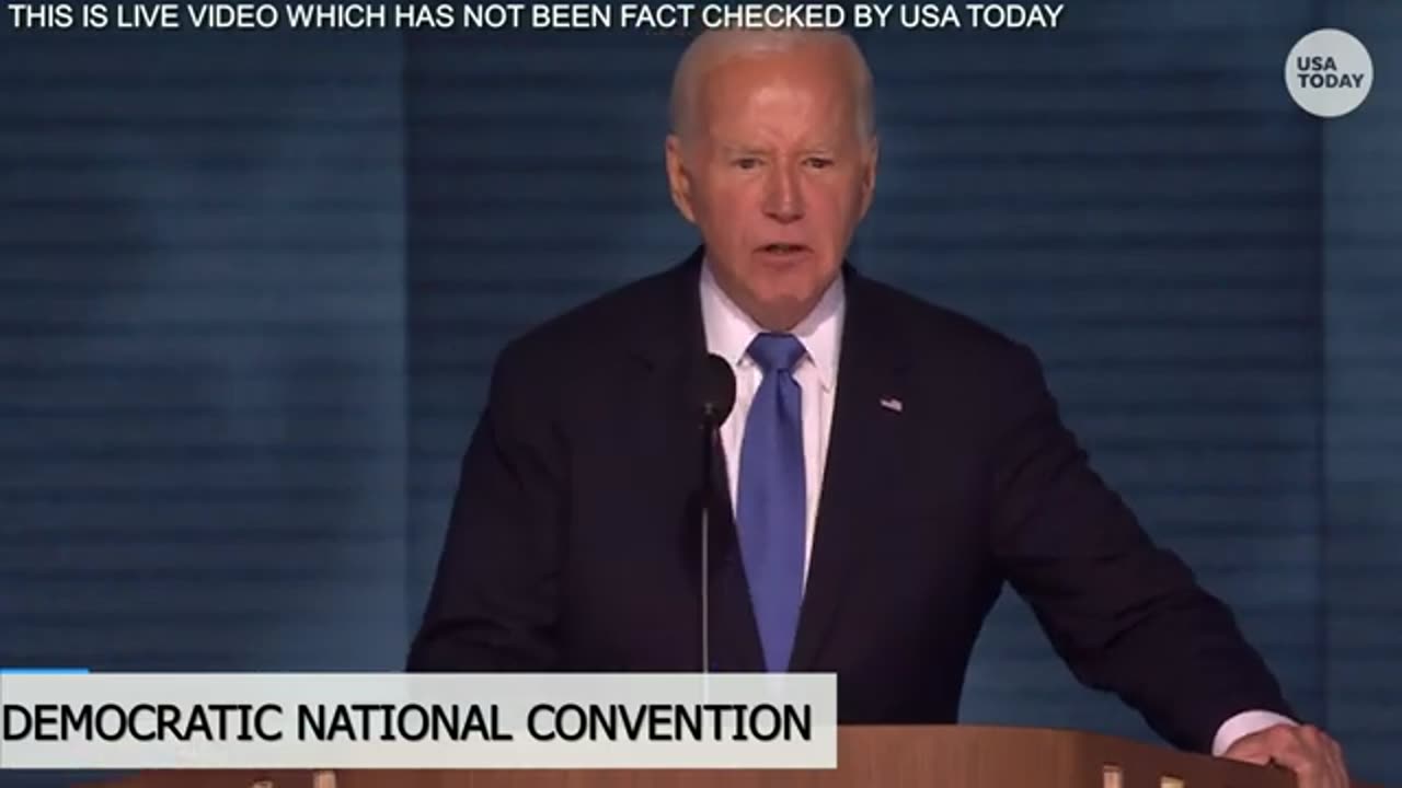 Full speech: Joe Biden speaks at 2024 DNC | USA TODAY