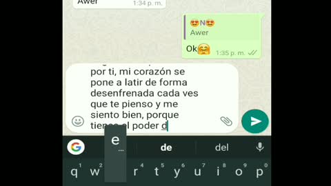 Como conquistar a una chica por WhatsApp/ declaración de amor