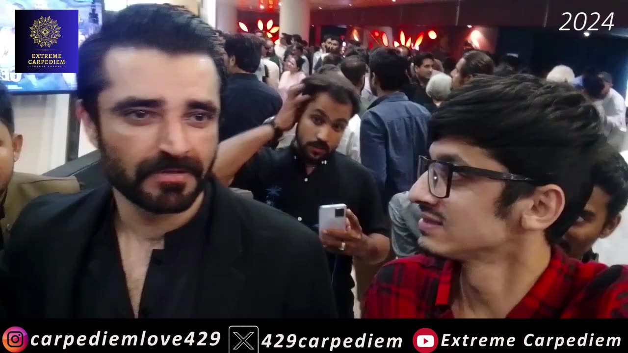 hamza ali abassi and haider ali khan at movie premier