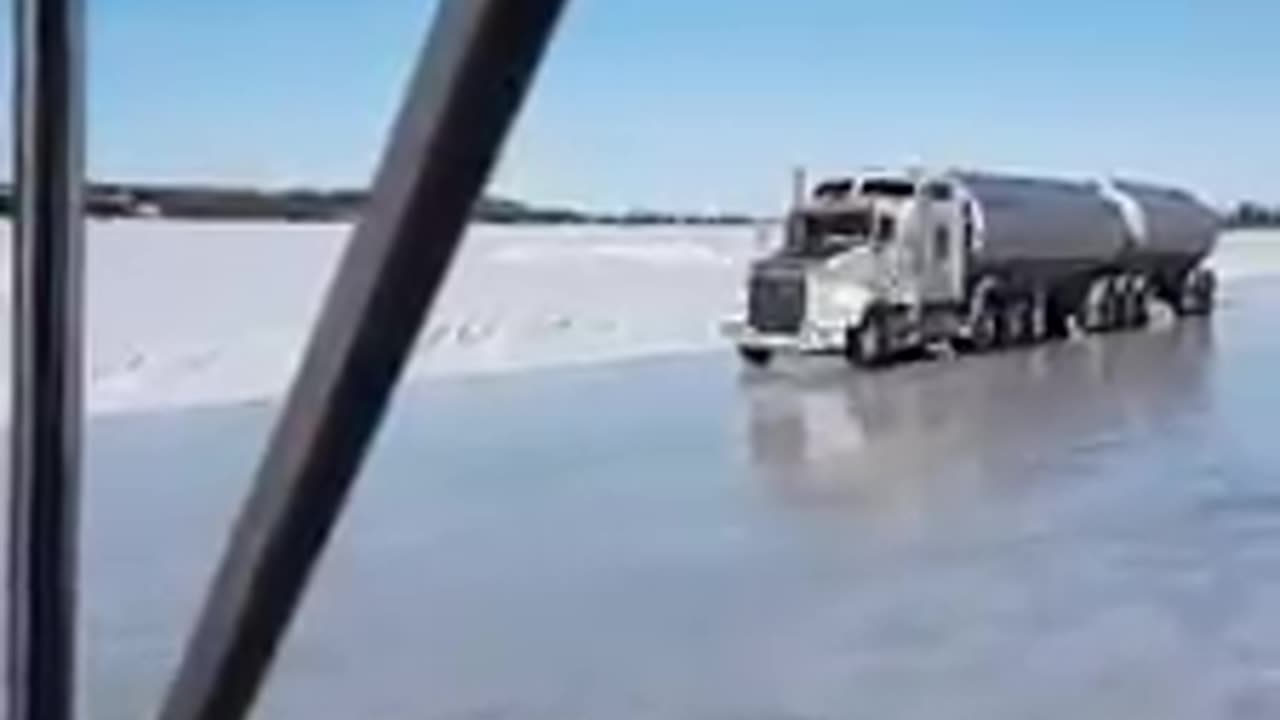 Driving on ice loaded that has been comprised sketchy to say the least when hauling a load