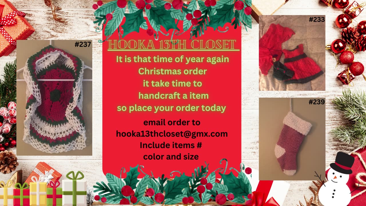 Christmas orders