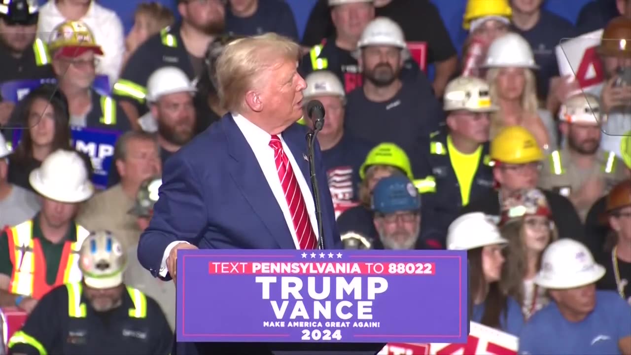 Donald Trump holds a town hall event in Johnstown, Pennsylvania - August 30, 2024
