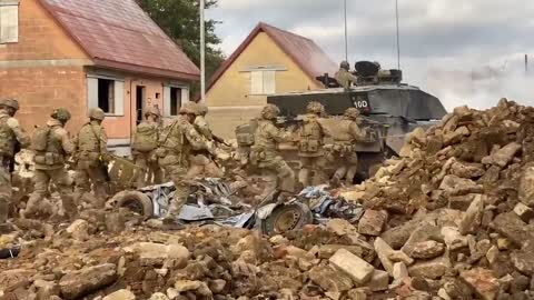 The British army continues to prepare for action in urban areas