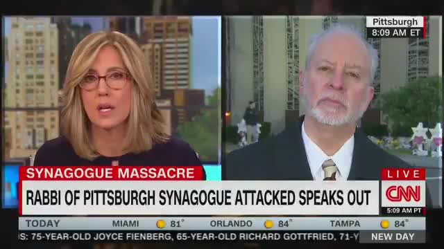 CNN asks Tree of Life Rabbi Jeffrey Myers if Trump is welcome at his synagogue