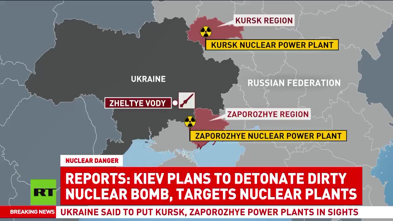 BREAKING: Russian sources report Ukraine is now planning to detonate a "dirty nuclear bomb" targeting nuclear power plants in Russia.